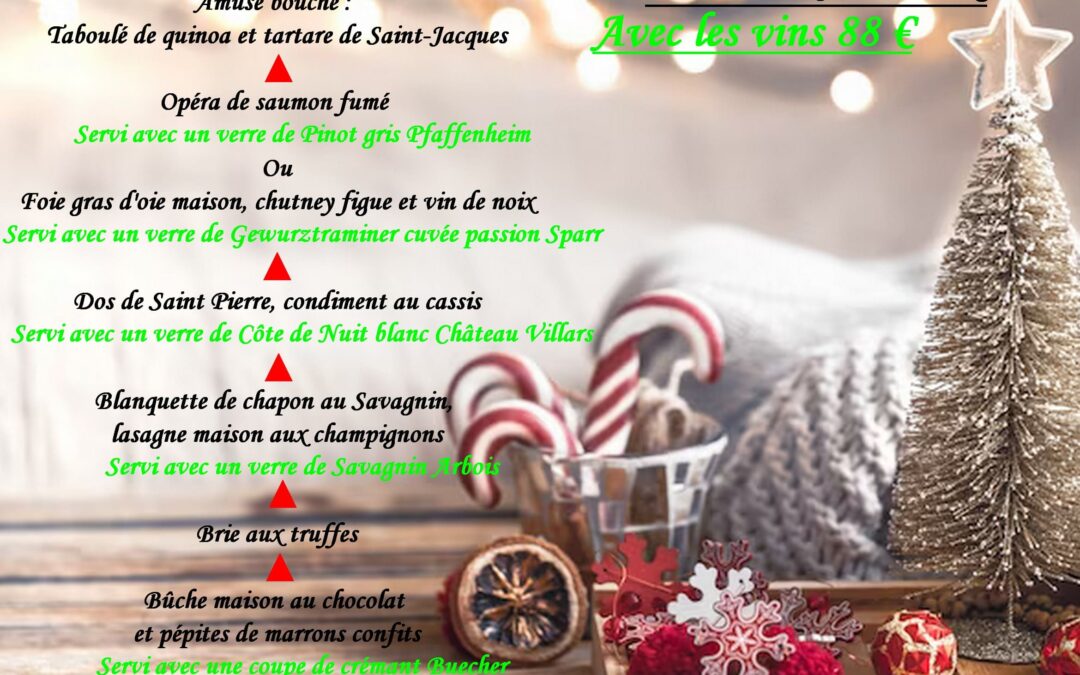 Menu de Noël 2023